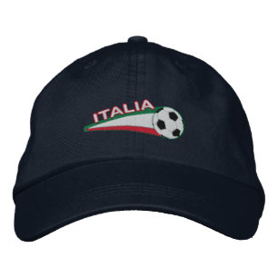 Italia azzurri geborduurd honkbal pet