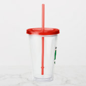 Italia Bandeira Italiana gepersonaliseerd Acryl Drinkbeker (Rechts)