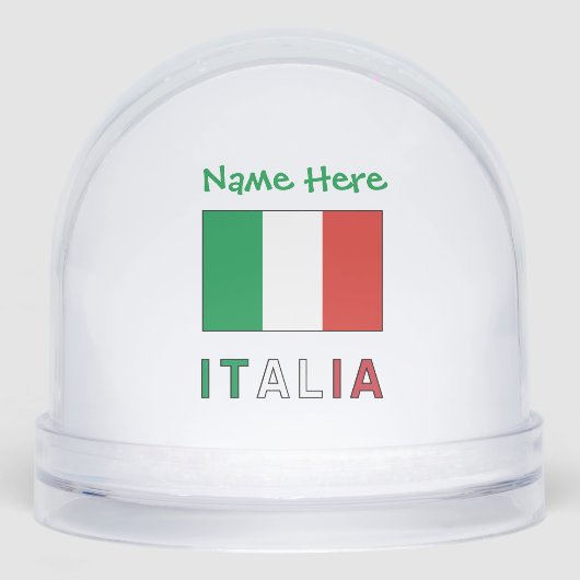 Italia Bandiera Italiana Green Personnalisé (Avant)