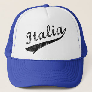 Italia Baseball Logo Retro Petjes Trucker Pet