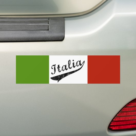 Italia Bumpersticker (Op auto)