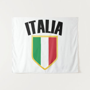 Italia Crest Italy Flag Wandkleed