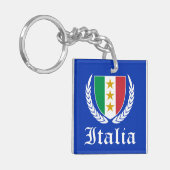 Italia Crest Sleutelhanger (Voorkant Links)