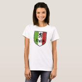 Italia Crest Yellow Womens T-Shirt (Voorkant volledig)