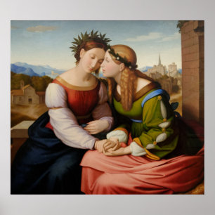 Italia en Germania (Italië en Duitsland als zuster Poster