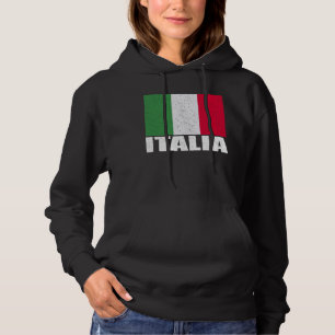 Italia Flag Grunge Souvenir Italië Hoodie