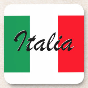 Italia Flag - High Quality Bier Onderzetter