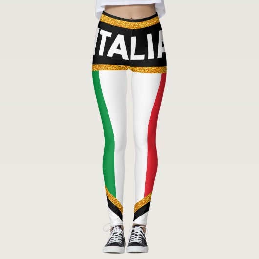 Italia Flag Leggings (Voorkant)