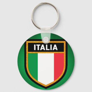 Italia Flag Sleutelhanger