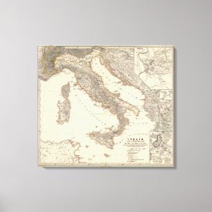 Italia, Gallia citerior, Illyricum, Sicilia Canvas Afdruk