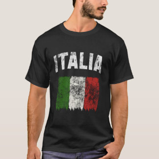 Italia Gebroken Italiaanse Vlag T-shirt