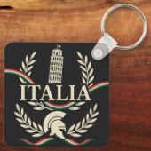 Italia Heritage Crest Sleutelhanger (Achterkant)