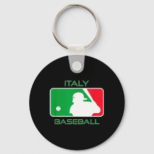 Italia honkbalfan Italiaanse vlag Clic Europese Sleutelhanger