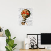 Italia Hot Air Balloon Poster (Thuiskantoor)