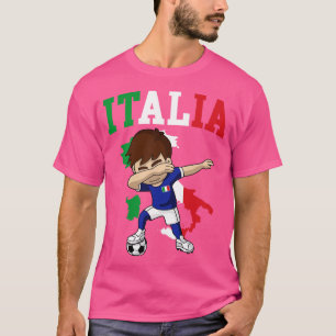 Italia Italian Boy Italië Vlag Kaart T-shirt