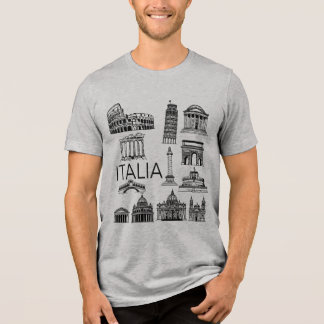 Italia Italian Monuments Tri-Blend Shirt