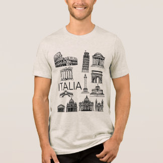 Italia Italian Monuments Tri-Blend Shirt
