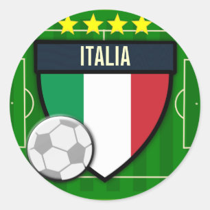 Italia Italië Ronde Sticker