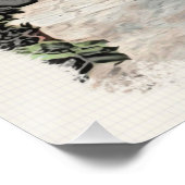 ** Italia Italie Rue Plantes maisons AP12 Poster (Coin)