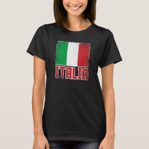 Italia Italië Vlag Vintage Retro Land Italiaanse P T-shirt