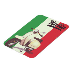 Italia Scooter Vintage reisposter Magneet