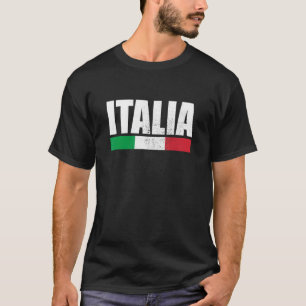 Italia Vintage Italiaanse Vlag Italië 1 T-shirt