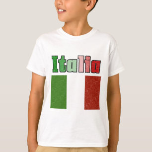 Italia Vintage Vlag Kinder T-shirt