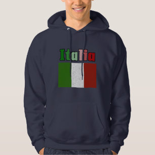 Italia Vintage Vlag Motief Hoodie