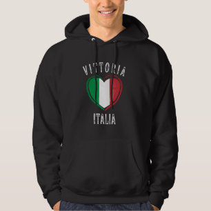 Italia Vlag Hart Vittoria Stad Hoodie