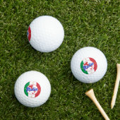Italia Vlag & Kaart Golfballen (Insitu Gras)