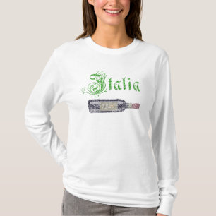 Italia Wijn Bottle Womens Hoodie Shirt