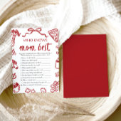 Italiaan die mama kent beste Baby shower spel Kaart