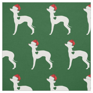 Italiaan Greyhound Kerstmis Iggy Joann Fabric Stof