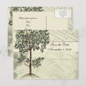 Italiaan Myrtle Save the Date Aankondigingskaart (Voorkant / Achterkant)