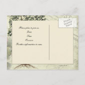 Italiaan Myrtle Save the Date Aankondigingskaart (Achterkant)