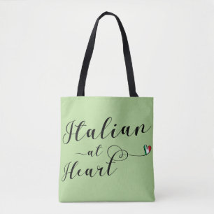 Italiaans aan Heart Grocery Bag, Italië Draagtas
