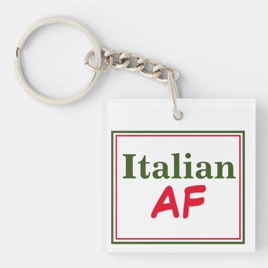 Italiaans AF Grappig Sleutelhanger (voorkant)