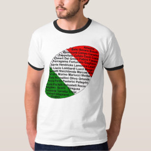 Italiaans Amerikaans Football spelers T-shirt