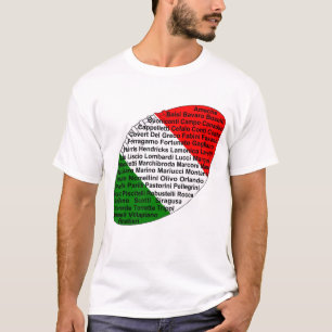 Italiaans Amerikaans Football spelers T-shirt