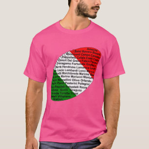 Italiaans Amerikaans Football spelers T-shirt