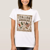 Italiaans Amerikaans Shirt |  label (Voorkant)