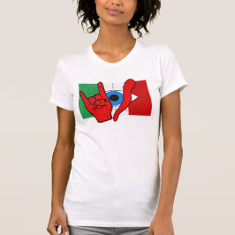Italiaans-Amerikaanse boze ogen Malocchio Maloik M T-shirt