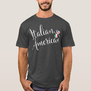 Italiaans-Amerikaanse gejumeleerde harten T-shirt