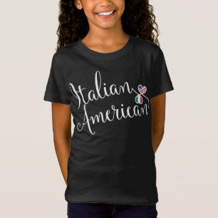 Italiaans-Amerikaanse gejumeleerde harten Tee Shir T-shirt