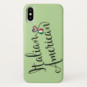 Italiaans-Amerikaanse telefooncel met ingebouwde k Case-Mate iPhone Case (Achterkant)