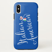 Italiaans-Amerikaanse telefooncel met ingebouwde k Case-Mate iPhone Case (Achterkant)