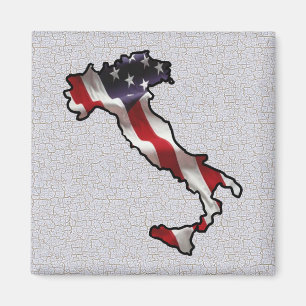 Italiaans-Amerikaanse vlag Magneet