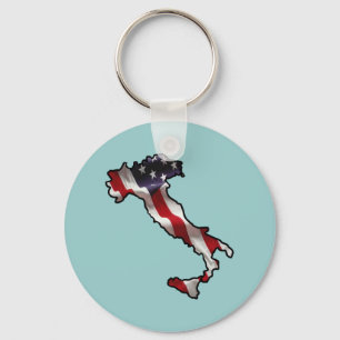 Italiaans-Amerikaanse vlag Sleutelhanger