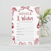 Italiaans Amore advies en wensen Vrijgezellenfeest Kaart (Staand voorkant)