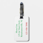 Italiaans Bagagelabel van Liefde (Achterkant verticaal)